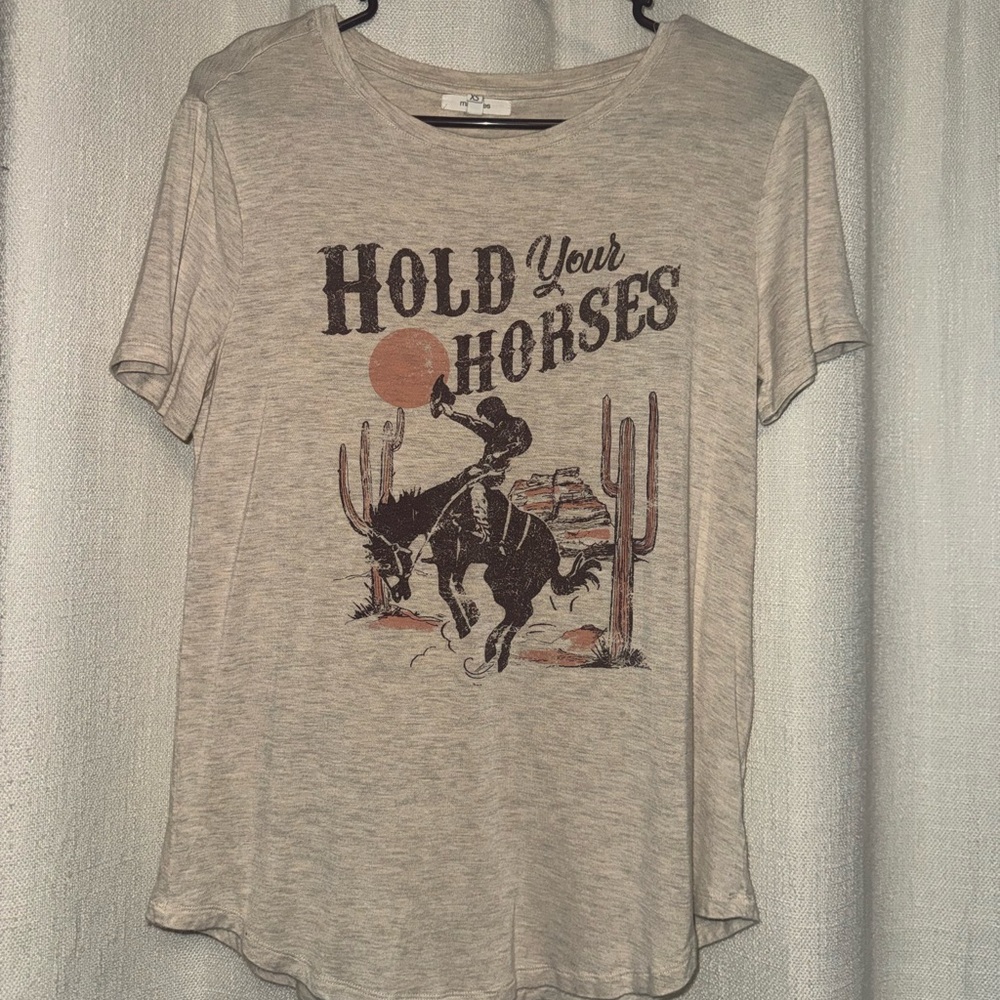 Maurices Beige Casual Tee